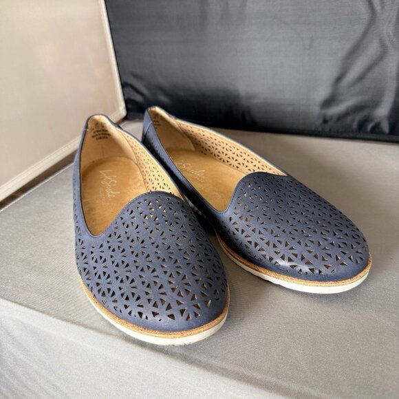 LifeStride Velocity Zamora Perforated Flats Loafers Womens Size 8.5W Blue - Picture 3 of 6